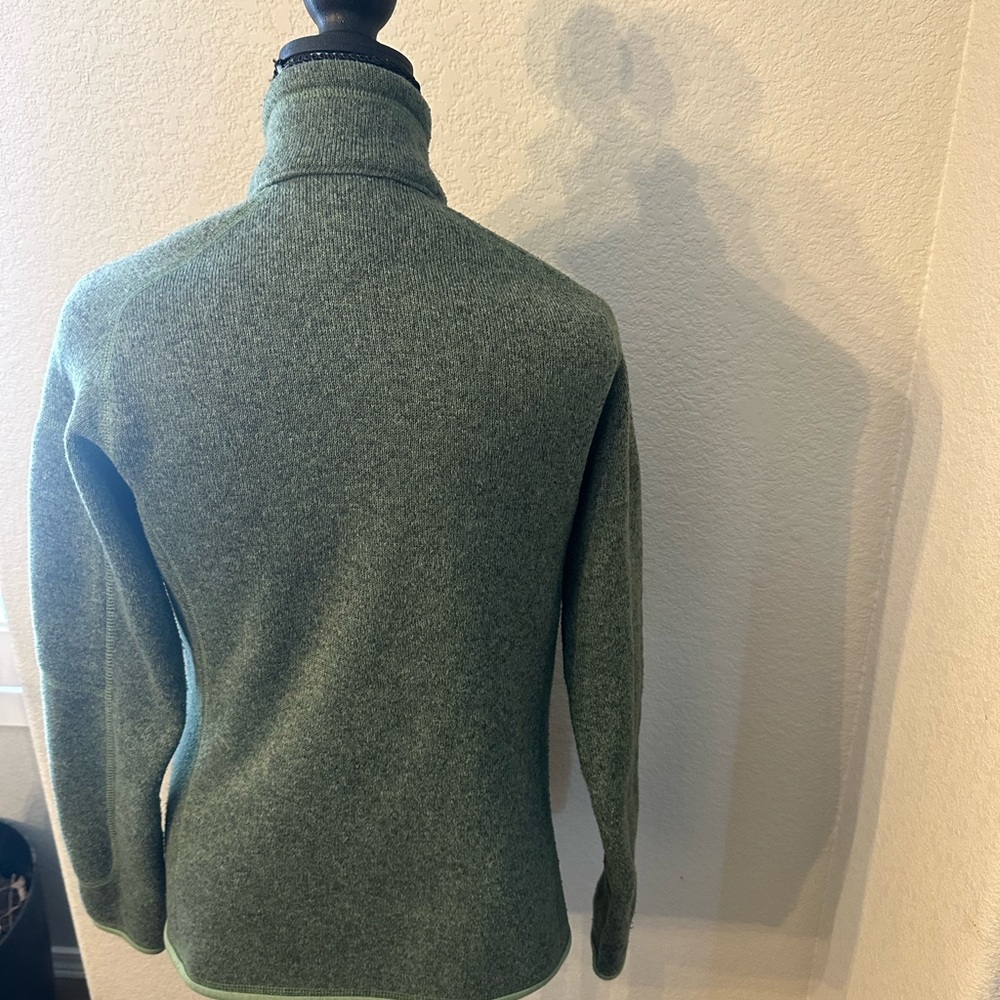 Patagonia Olive Full-Zip Fleece Jacket Size Medium - Picture 2 of 13